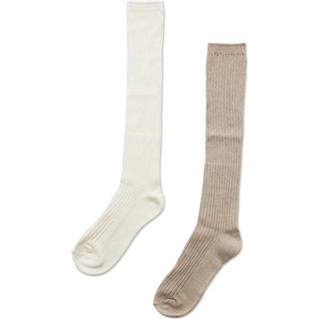 Belle & Bloom Go For It 2 Pack Socks In Neutral