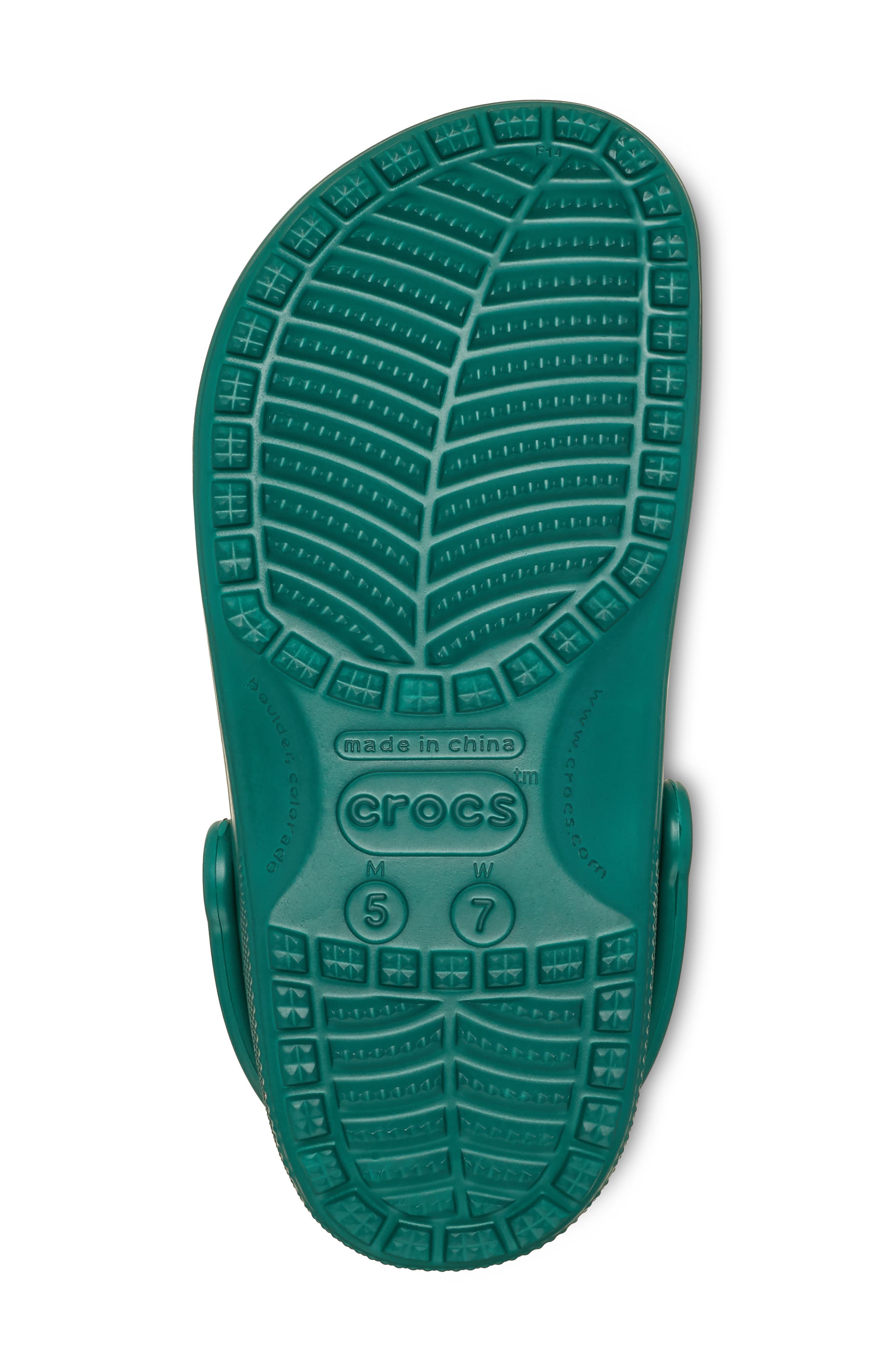 CROCS Classic Clog, Alternate, color, Emerald