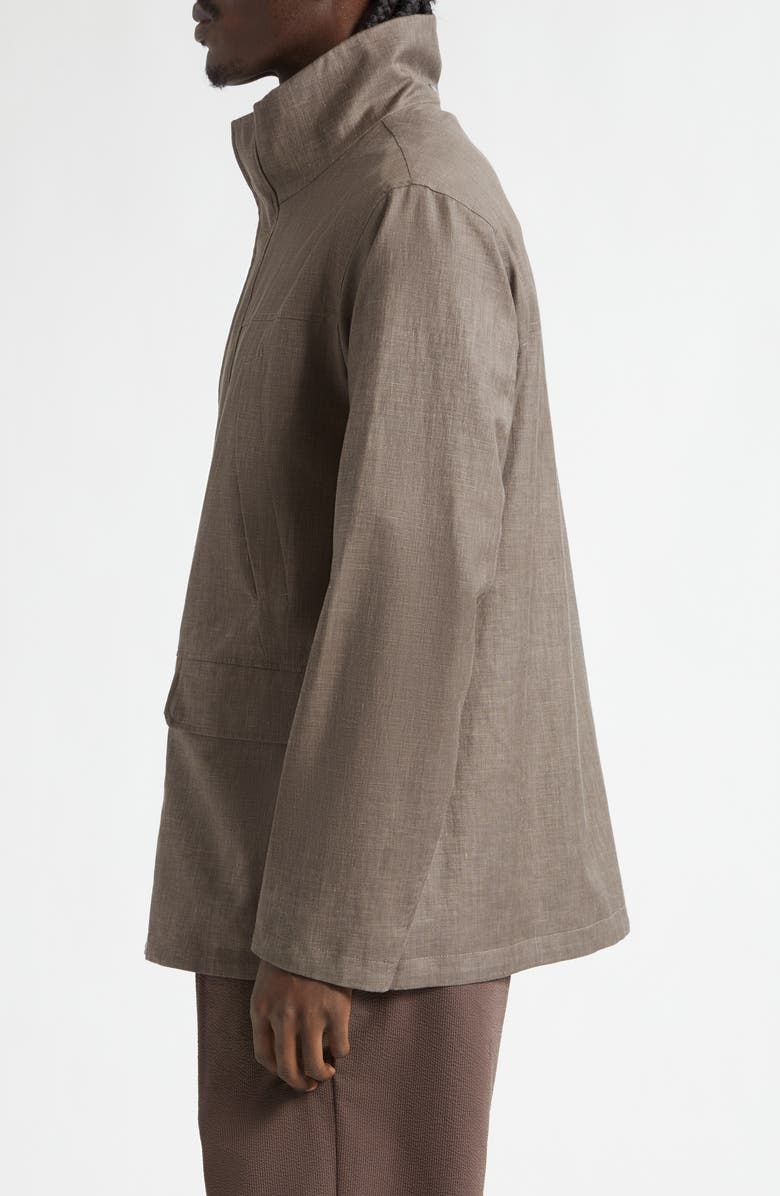 Herno Storm System Long Jacket, Alternate, color, Taupe