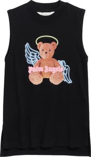 Palm Angels Kids' Bear Angel Tank Dress
