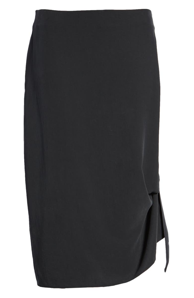 Trouvé Side Drape Skirt, Alternate, color, 