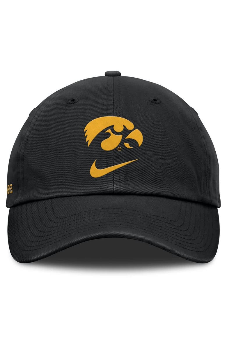 Nike Men's Nike Black Iowa Hawkeyes Primetime Club Adjustable Hat, Alternate, color, Black
