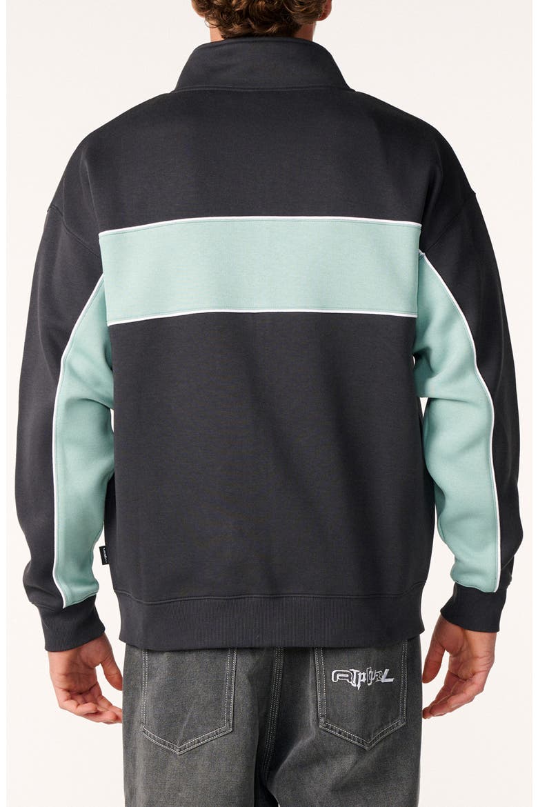 Archive Rota Panel Z Colorblock Zip Front Jacket, Alternate, color, WASHED BLACK