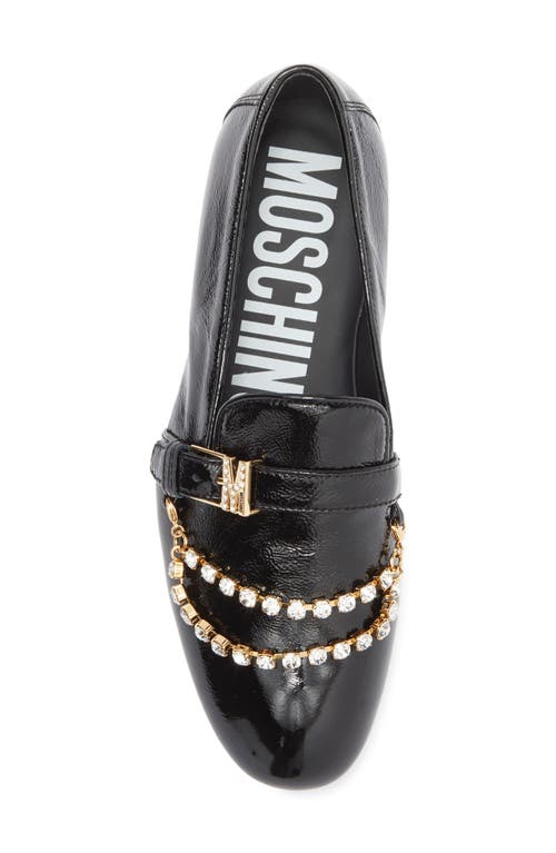 Moschino Chain Loafer In Black