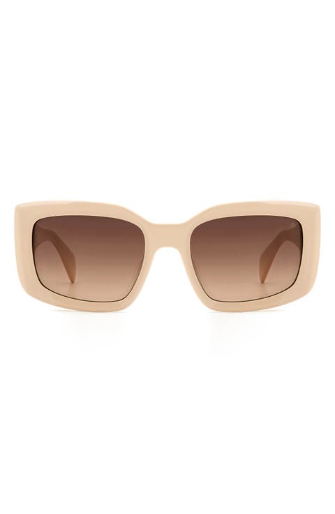 54mm Gradient Rectangular Sunglasses
