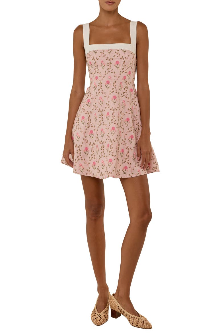 Daphne Mini Dress, Main, color, Luxembourg Tile