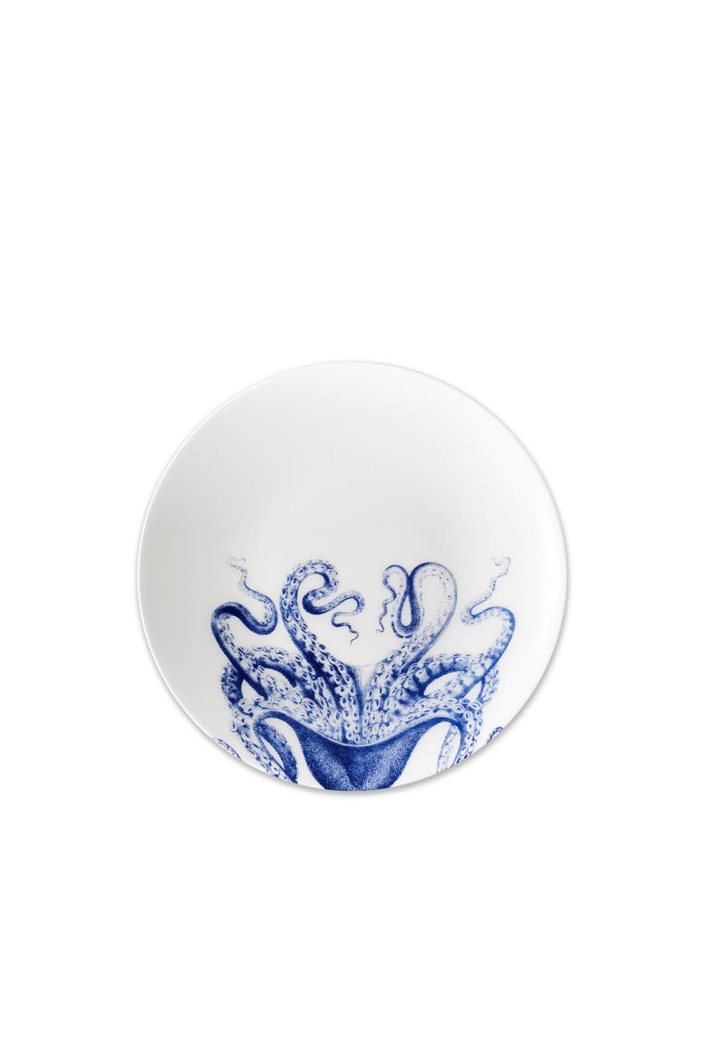 Lucy Coupe Salad Plate - Porcelain - Set 4, Main, color, BLUE