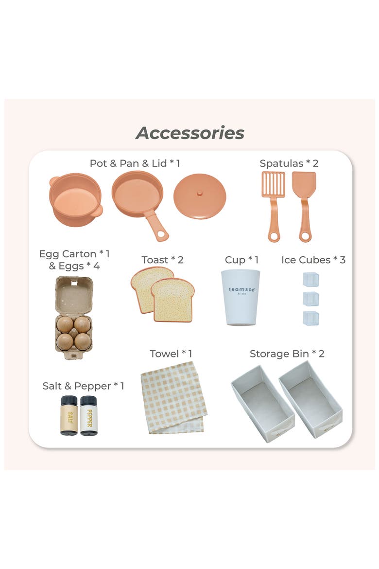 Little Chef Savannah Play Kitchen & Accessories, Alternate, color, WHITE