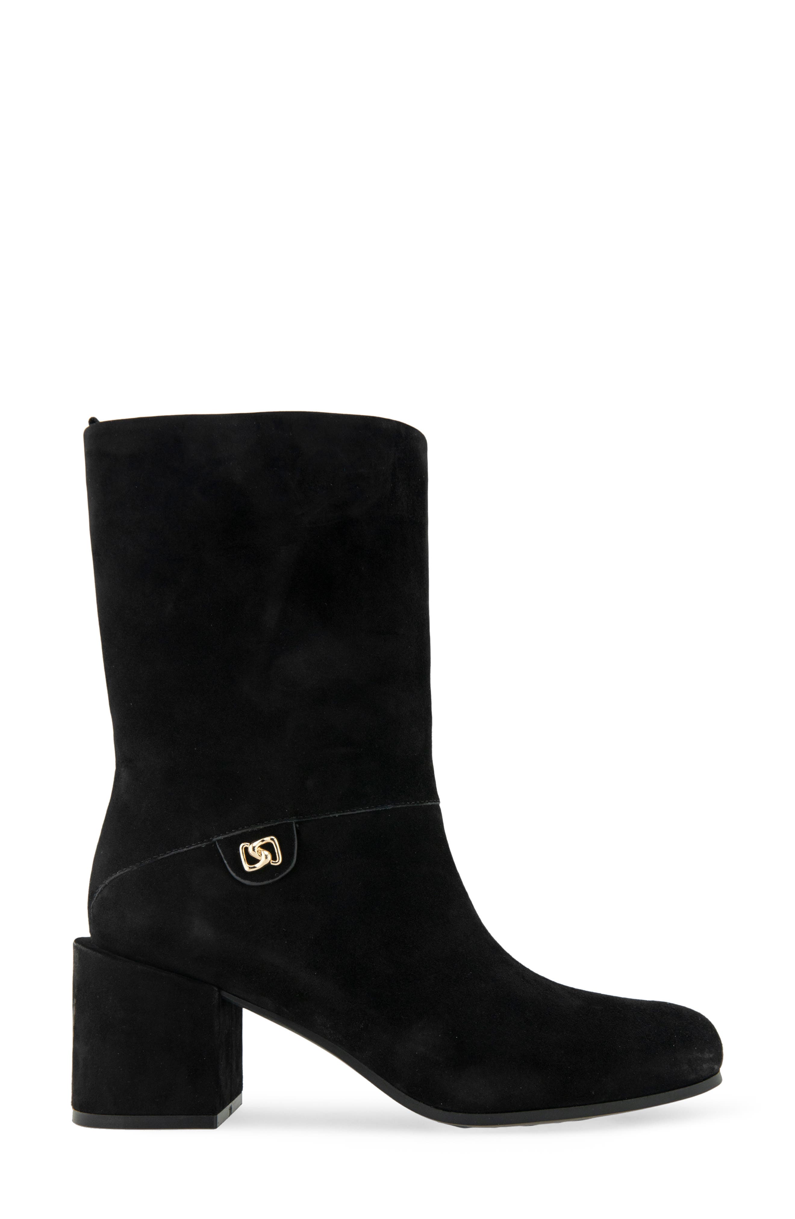 Aerosoles Oro Bootie, Alternate, color, Black Kid Suede