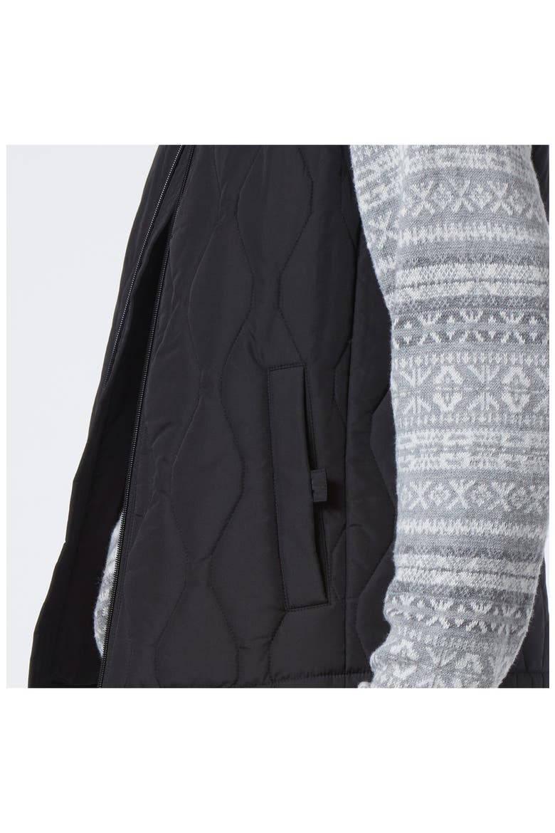 Hampden Quilt Vest, Alternate, color, BLACK