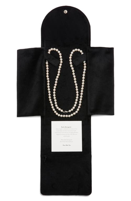 Nordstrom Long Akoya Pearl Necklace In Neutral