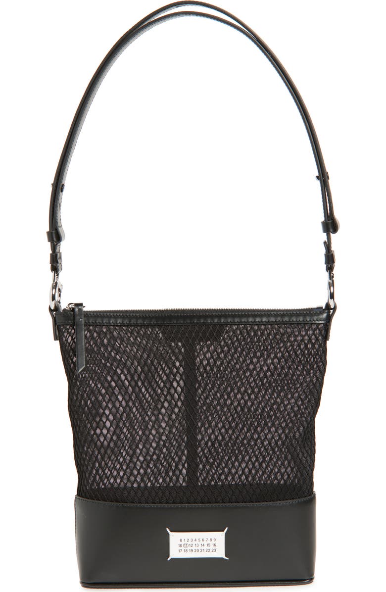 Maison Margiela Small 5AC Mixed Media Hobo Bag, Main, color,