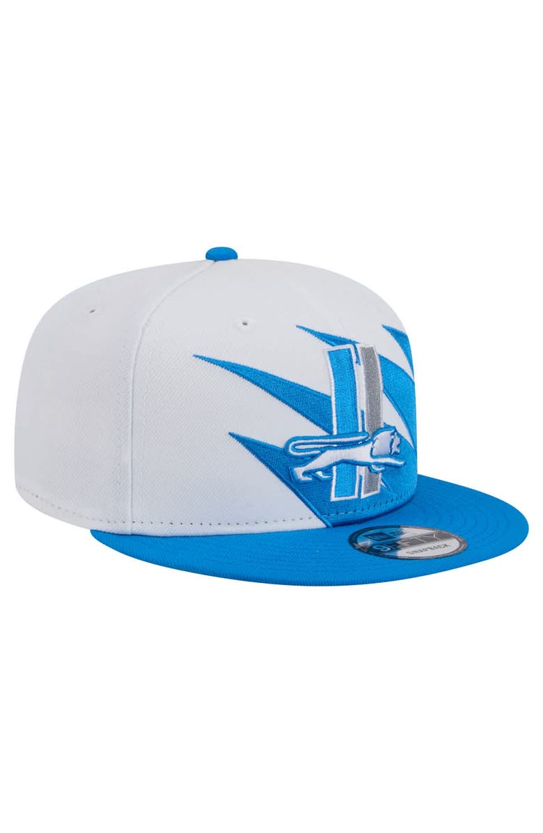 New Era Men's New Era Blue Detroit Lions Throwback Jagged 9FiFTY Snapback Hat, Alternate, color, Blue