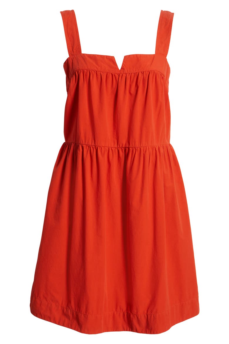 Claribel Babydoll Dress, Alternate, color, AURORA RED