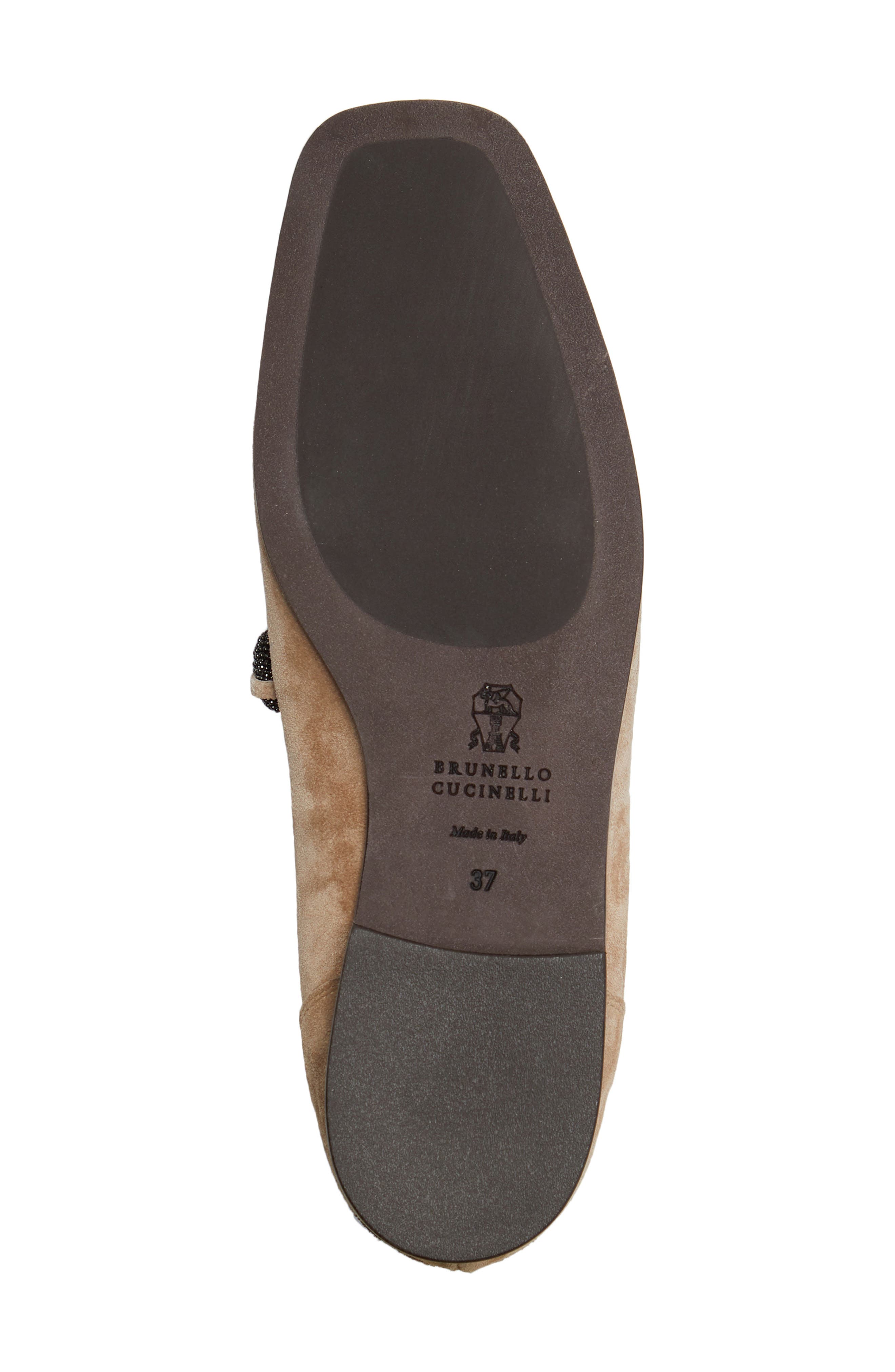 Brunello Cucinelli Monili Square Toe Loafer, Alternate, color, 