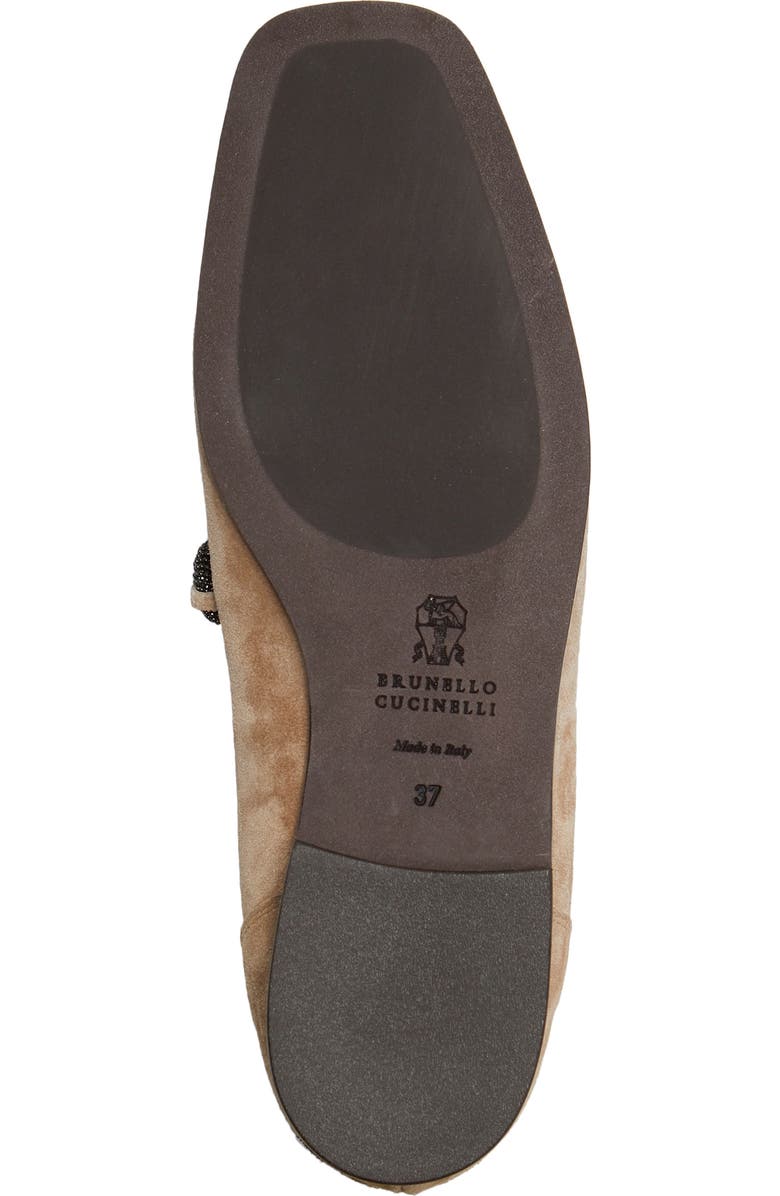 Brunello Cucinelli Monili Square Toe Loafer, Alternate, color,