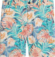 Tommy Bahama Chip Shot Positano Palms Stretch Ripstop Shorts