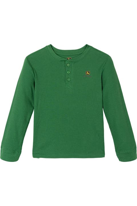 Waffle Knit Henley Shirt (toddler, Little Kid & Big Kid)