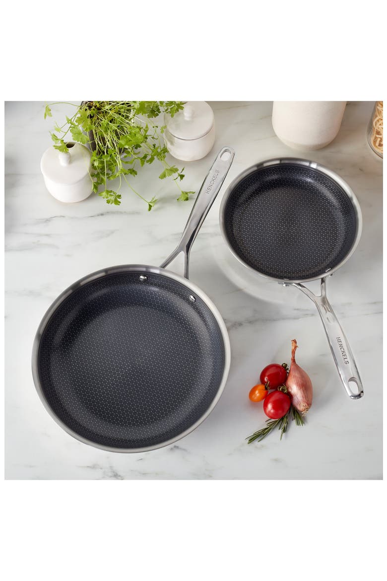 Paradigm 2-Piece Stainless Steel Skillet Set, Alternate, color, STAINLESS STEEL