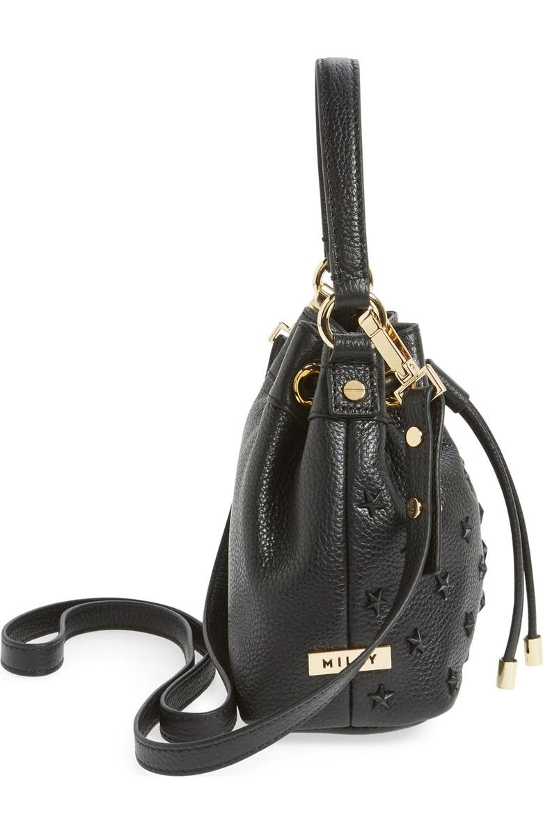 Milly Small Leather Bucket Bag, Alternate, color,