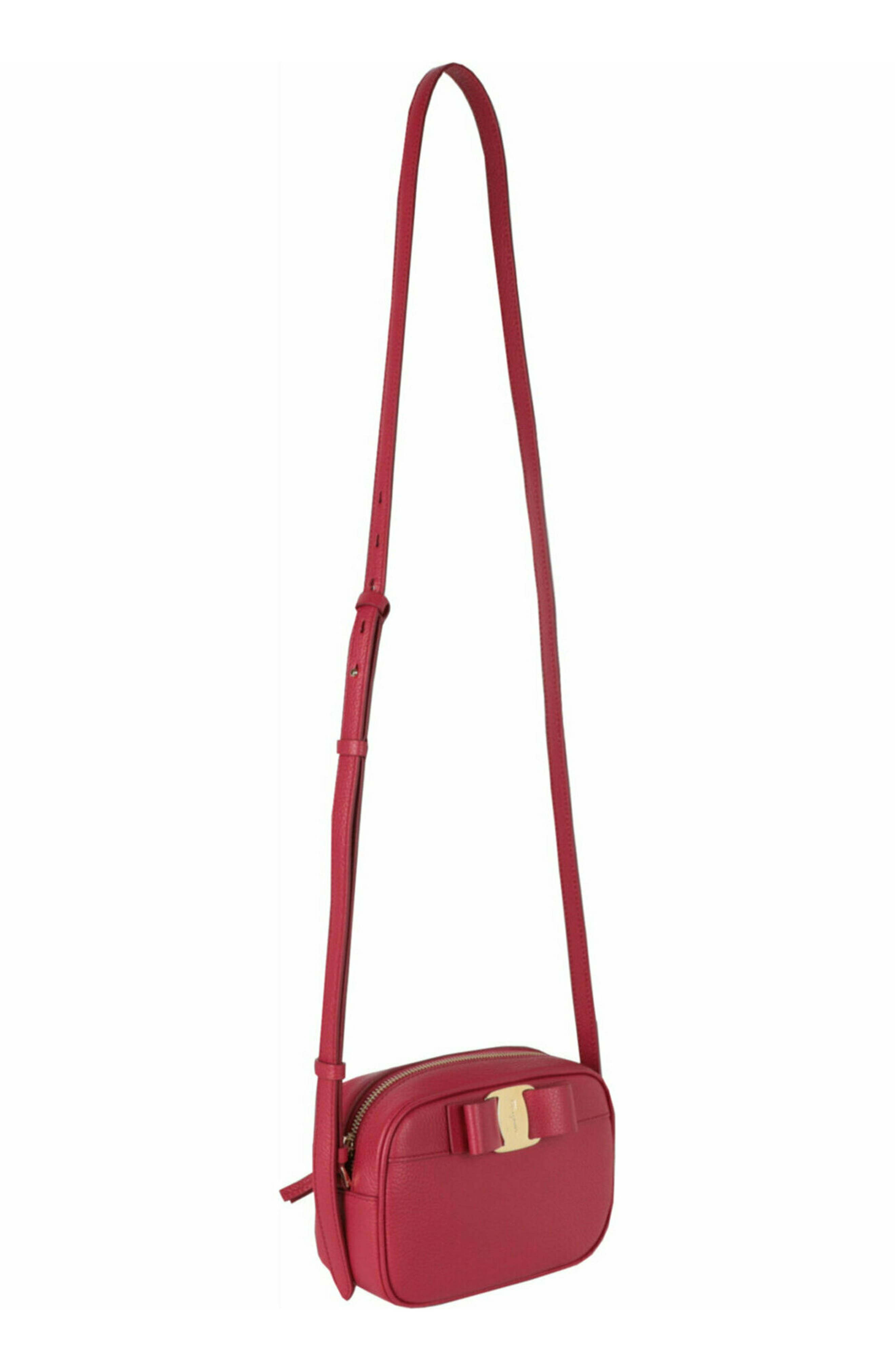 FERRAGAMO Vara Bow Camera Crossbody Bag, Alternate, color, 