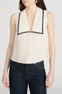 FRAME The Cabana Linen Button-Up Top