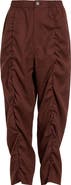 Undercover Ruched Wool Narrow Leg Pants