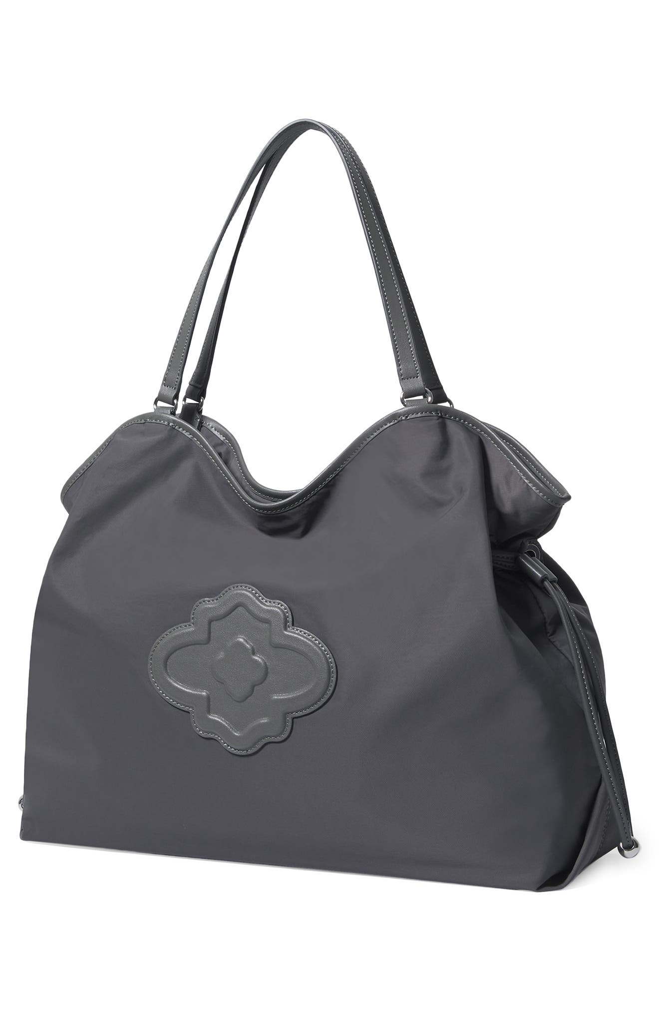 Ramsey Nylon Shopper Bag, Alternate, color, CHARCOAL