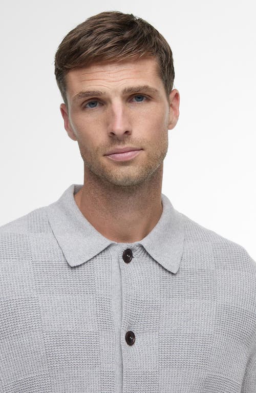 Barbour Falton Check Cardigan In Gray