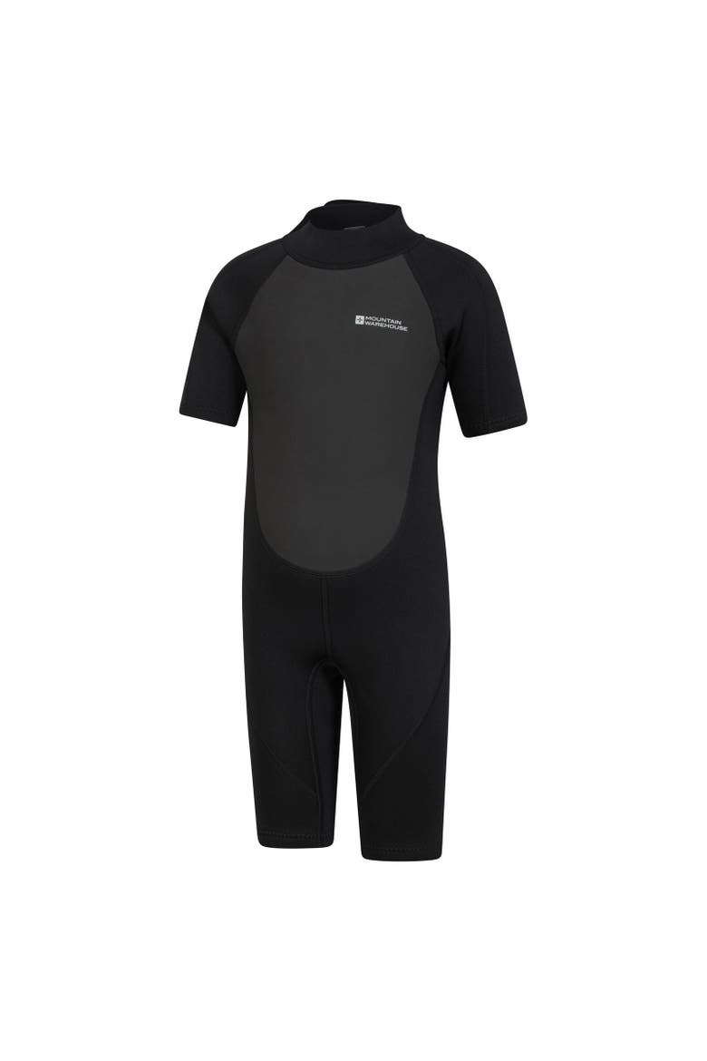 Childrens/Kids Contrast Panel Wetsuit, Alternate, color, Black