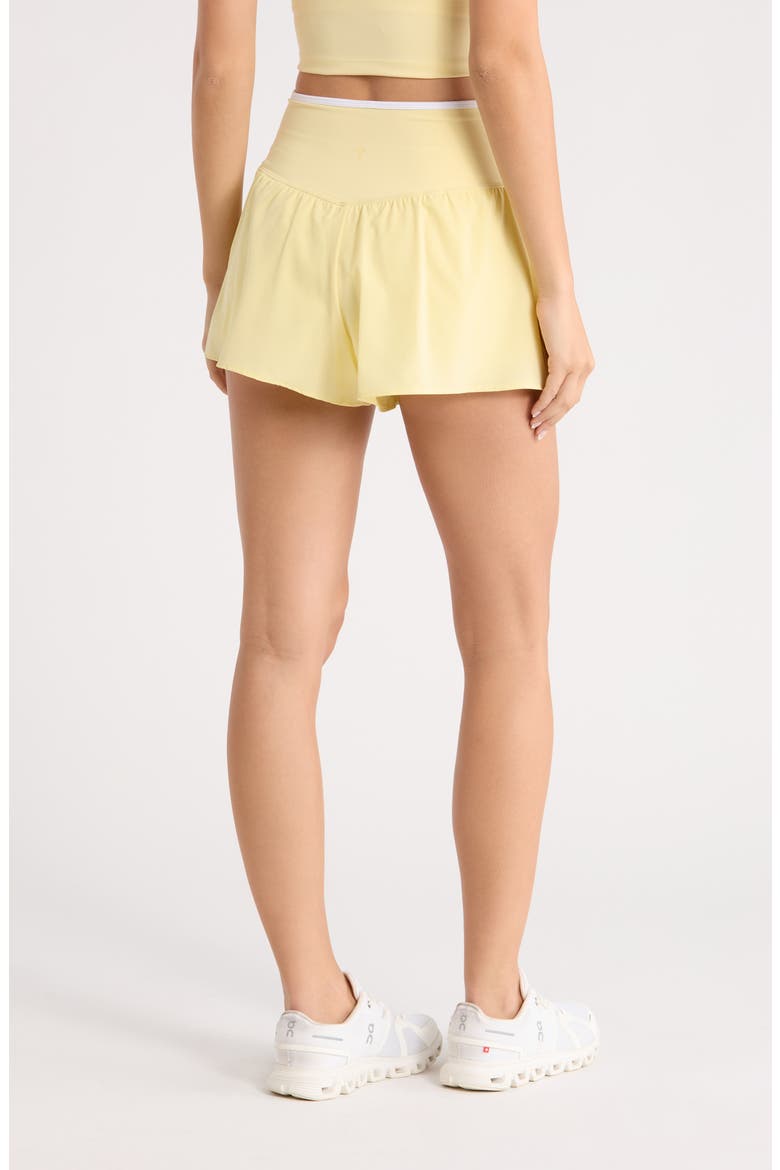 Woven Colby Crossover Shorts, Alternate, color, DAFFODIL