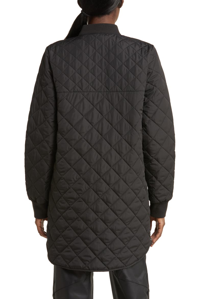 Quilted Recycled Polyester Jacket, Alternate, color, BLACK