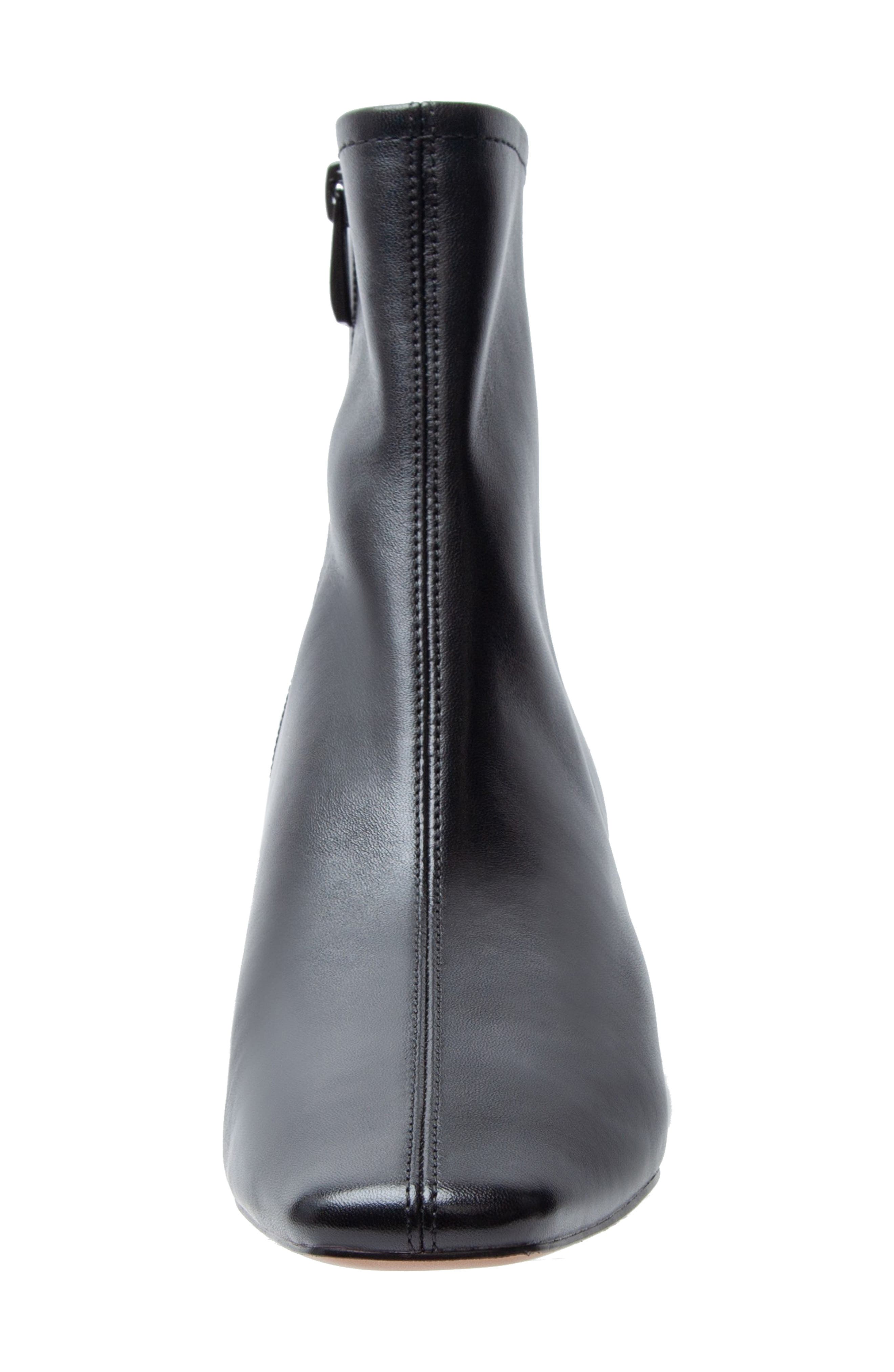 Linea Paolo Wrenly Block Heel Bootie, Alternate, color, Black/ Black