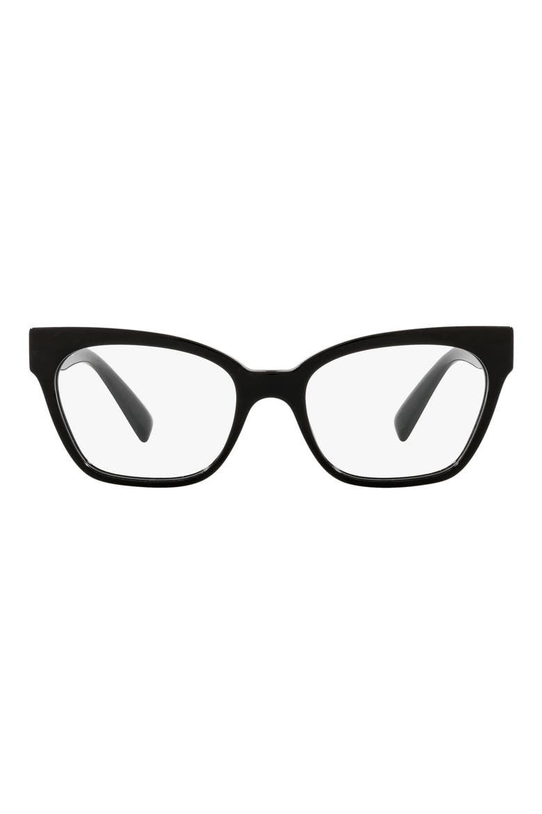 53mm Optical Glasses, Main, color, BLACK