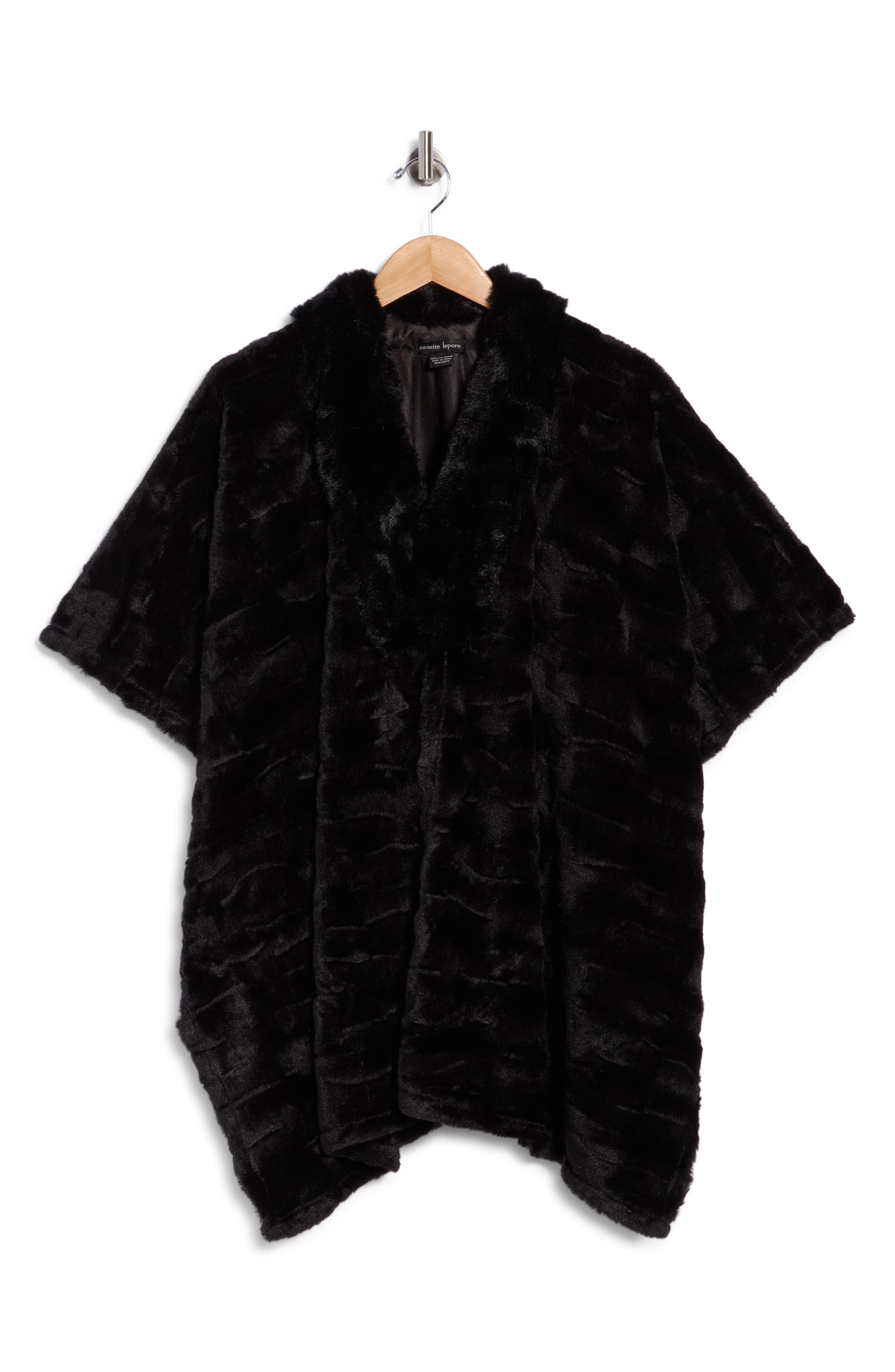 Faux Fur Poncho