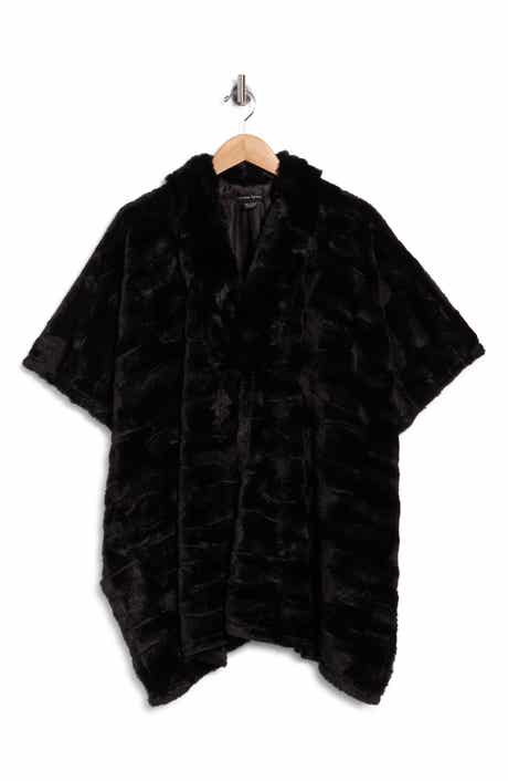 Faux Fur Poncho