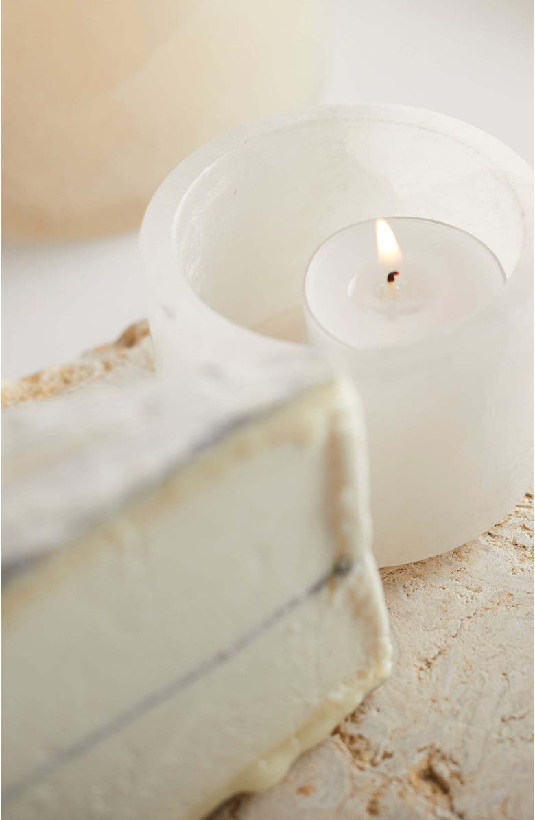 The Collective Home Santo Alabaster Footed Bowls - Set of 2, Alternate, color, White