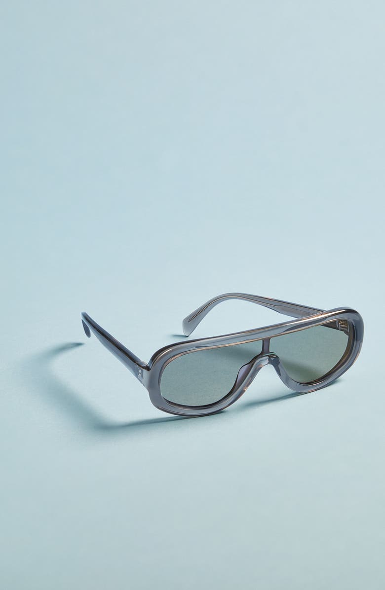 CELINE Flat Top Shield Sunglasses, Alternate, color,