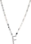 LANA 14K Gold Diamond Initial Pendant Necklace