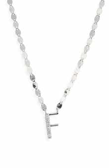 LANA 14K Gold Diamond Initial Pendant Necklace