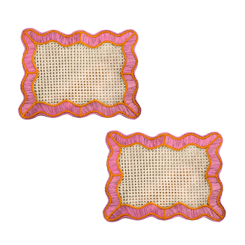 Wavy Rectangular Placemat - Set of 2