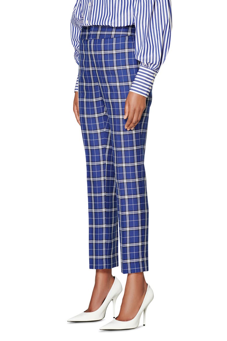 Lane Classic Trousers, Alternate, color, BLUE CHECK