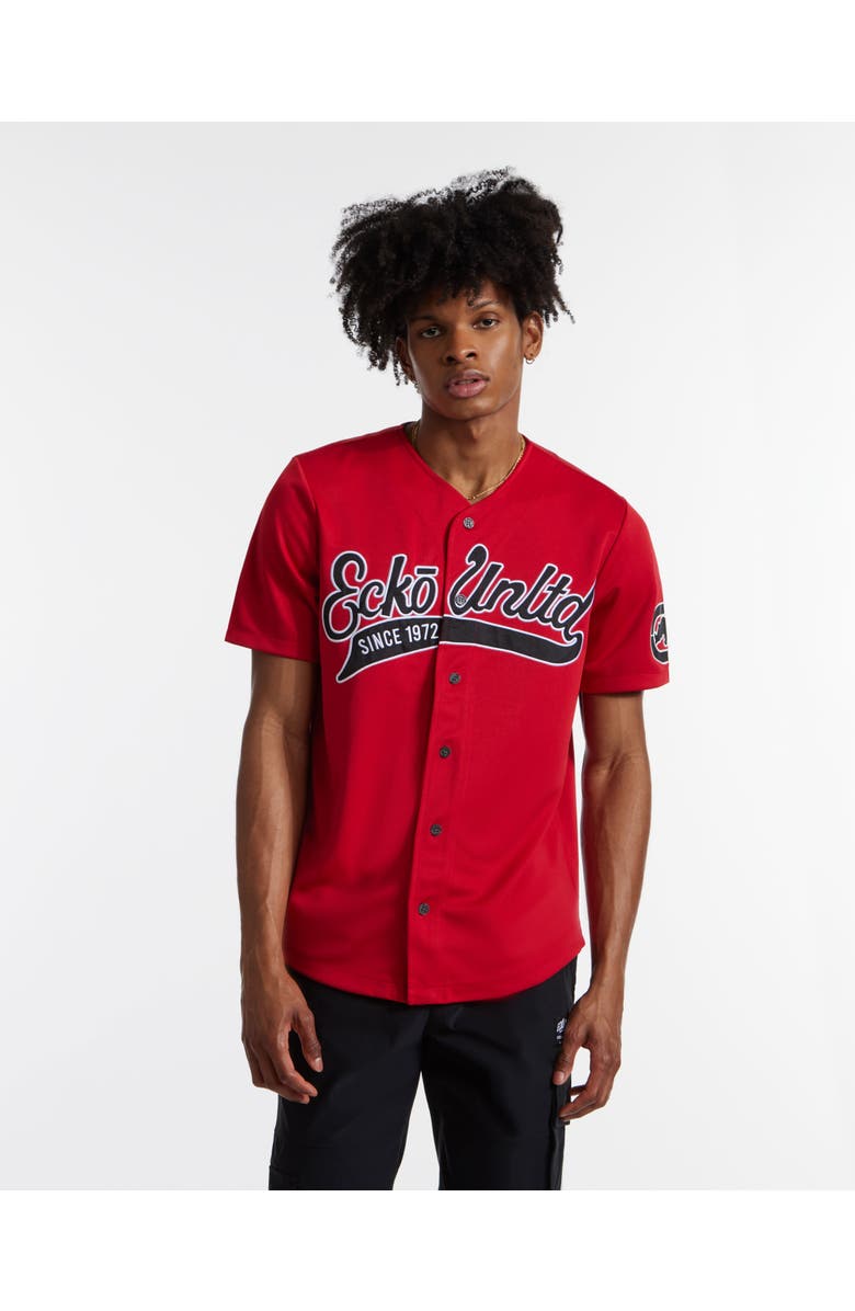 Ecko Unltd. Hit Parade Button Front Top, Main, color, True Red