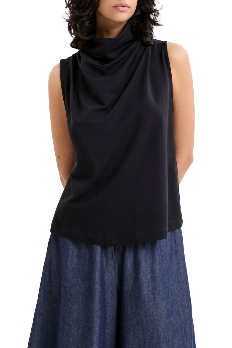 Finch Sleeveless Top, Main, color, BLACK
