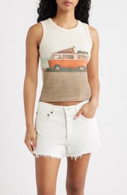 Daydreamer Beach Camper Cotton Graphic Tank