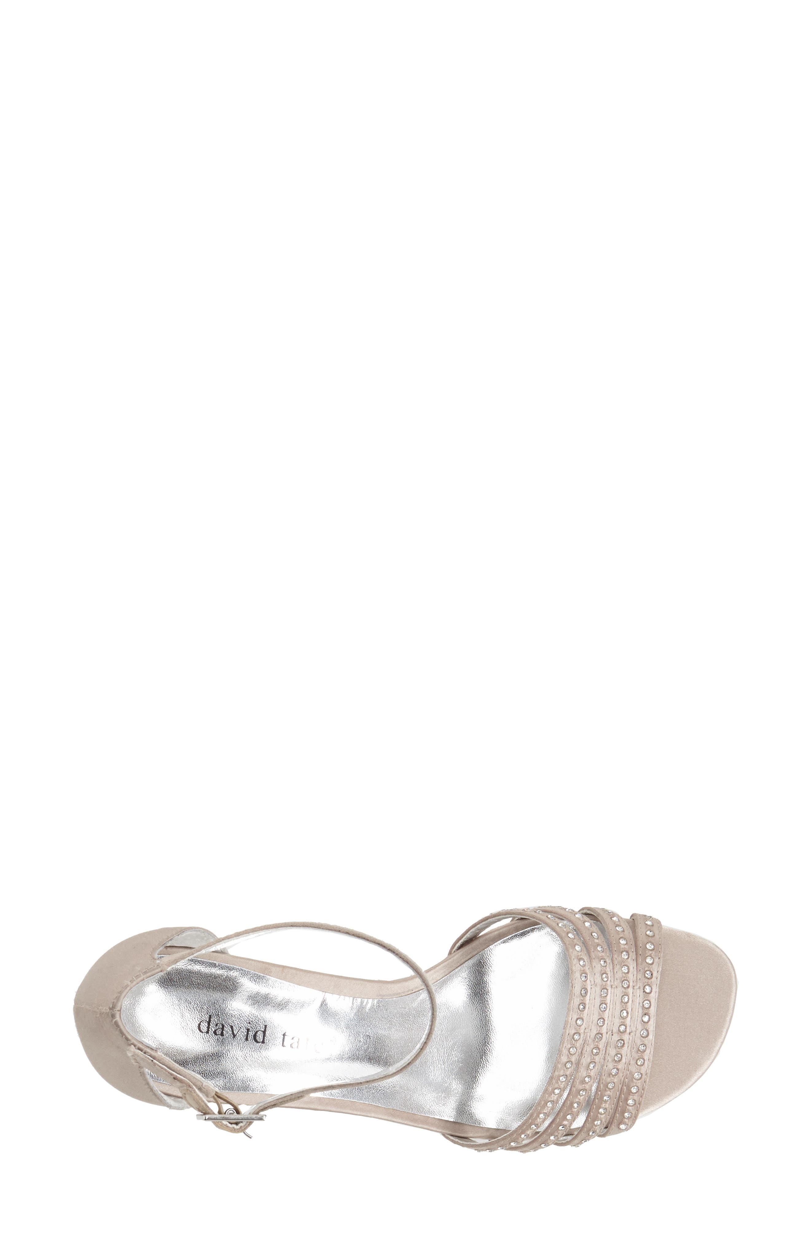 'Terra' Ankle Strap Sandal, Alternate, color, CHAMPAGNE SATIN