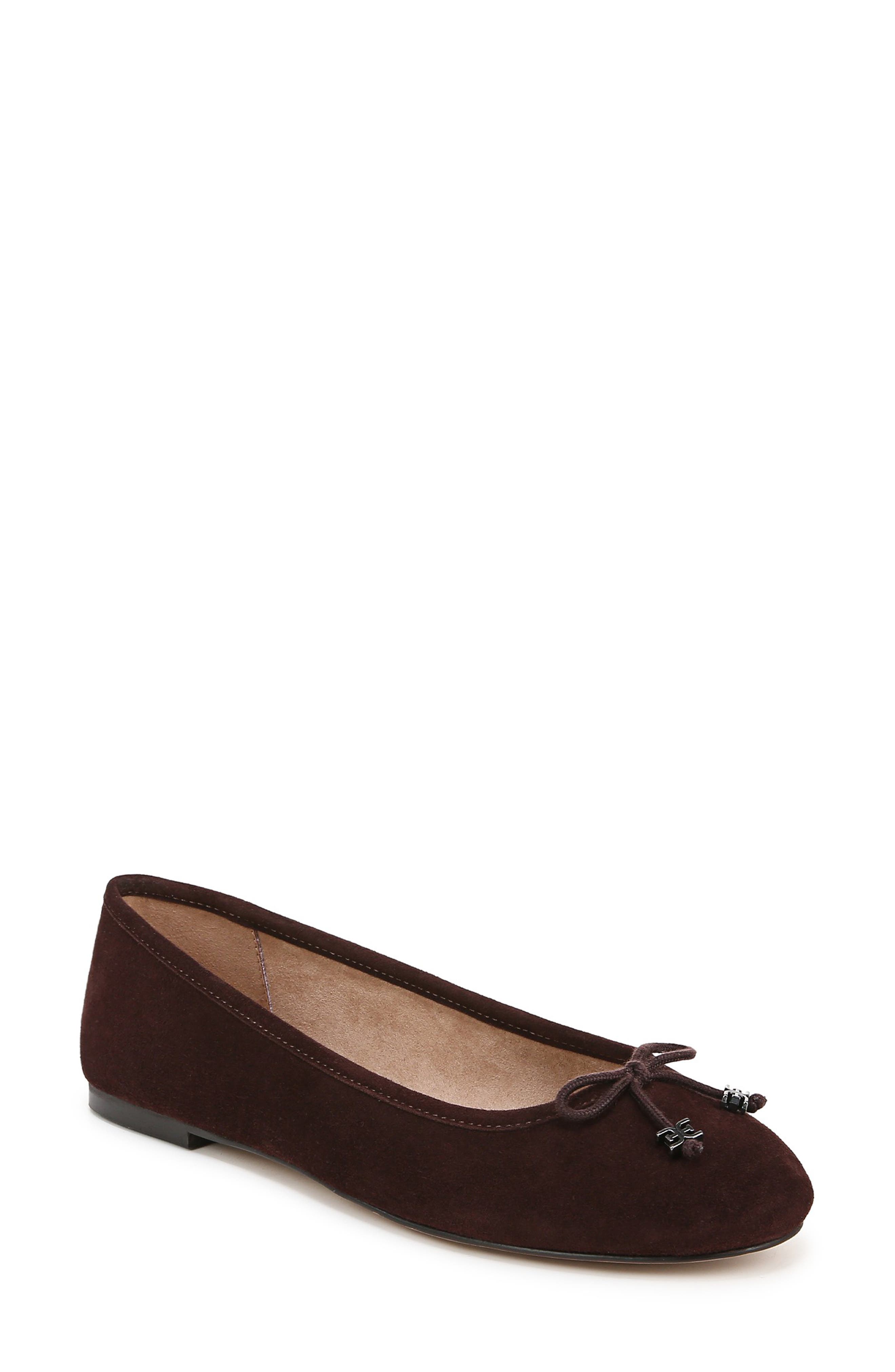 Flora Ballet Flat, Main, color, CAFENOIR25