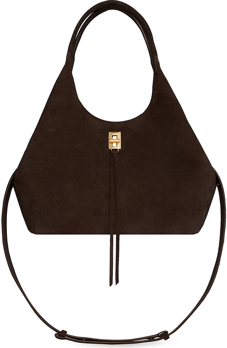 Rebecca Minkoff Darren Suede Carrysome Bag, Main, color, Fondant