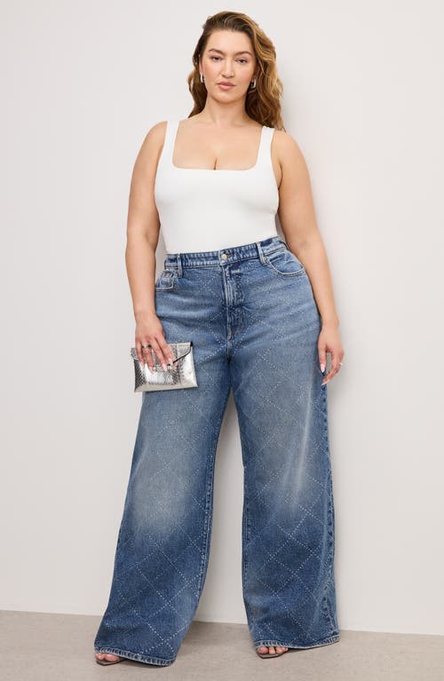 GOOD AMERICAN GOOD AMERICAN GOOD EASE RELAXED WIDE LEG JEANS