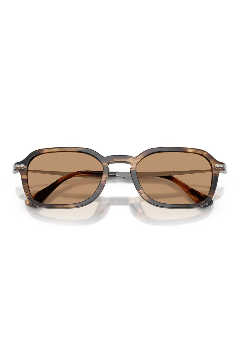 54mm Phantos Sunglasses, Alternate, color, STRIPED BLACK / GREYISH BROWN